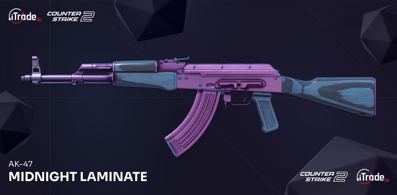 CS2 skin AK-47 Midnight Laminate