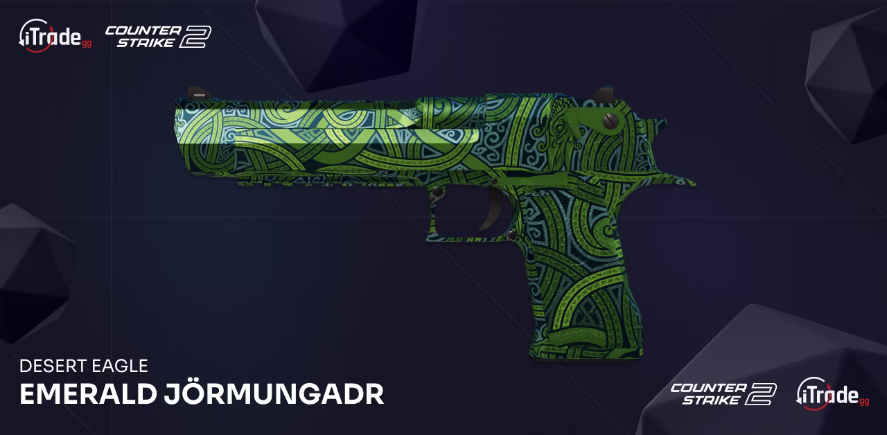 CS2 skin Desert Eagle Emerald Jörmungandr
