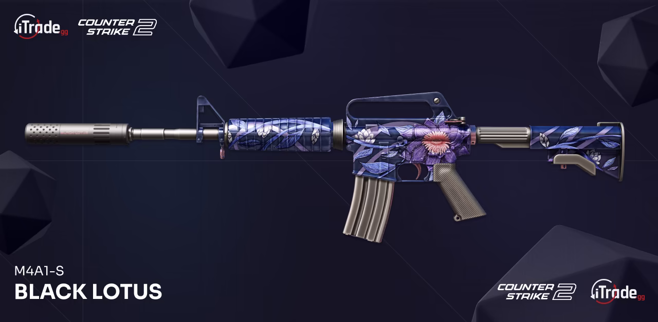 CS2 skin M4A1-S Black Lotus