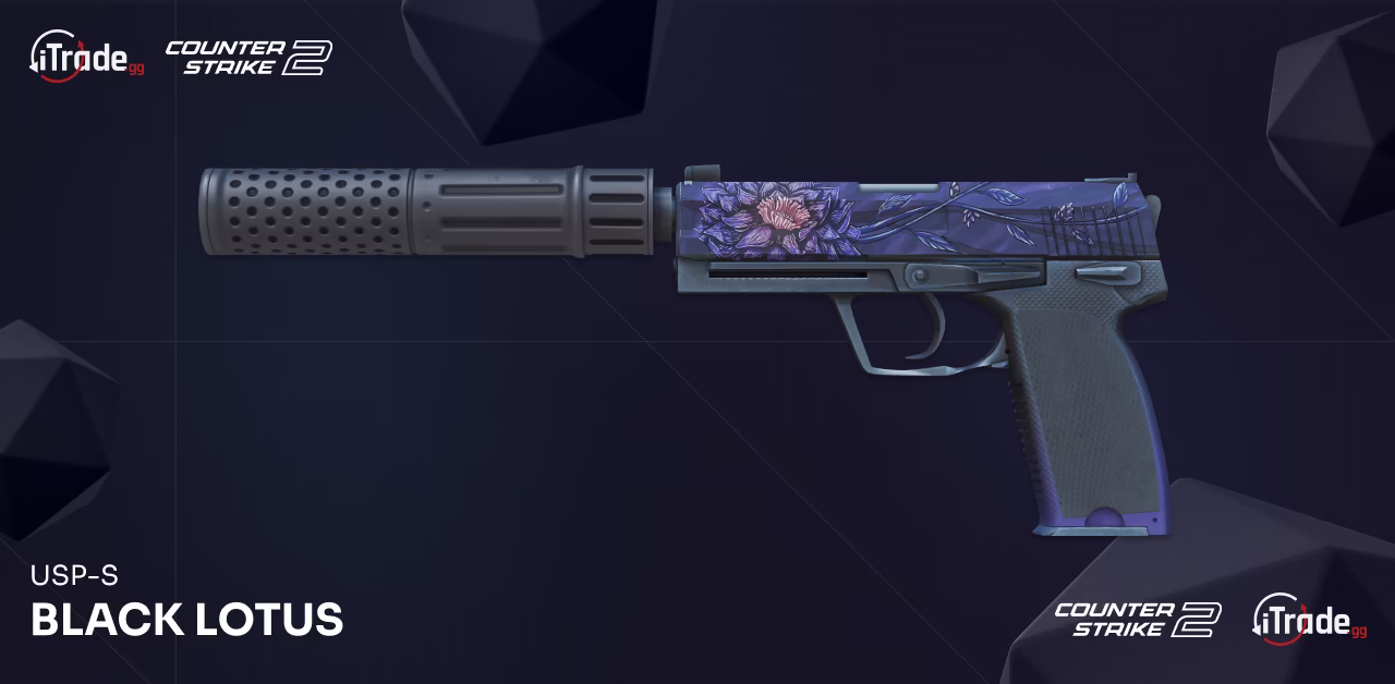 CS2 skin USP-S Black Lotus
